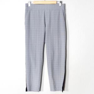 Athleta Pull On Athletic Pants Gray Plaid Size 6P Sporty Athleisure